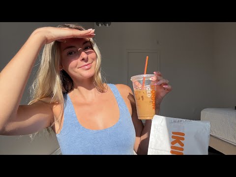 ASMR | Dunkin’ Breakfast Mukbang | Sunday Morning Style