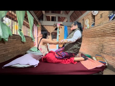 Hidden FULL BODY MASSAGE  in a Temple For foot legs back neck head shoulders hands pain