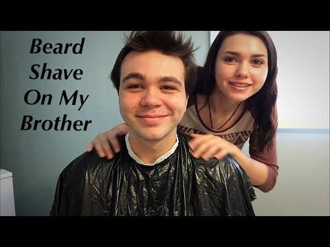 ASMR Beard Shave on my Brother