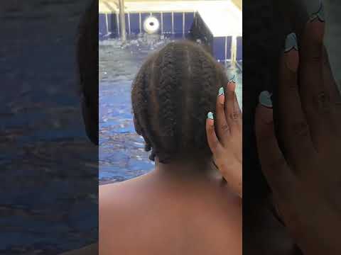 ASMR SOOTHING BODY MASSAGE BY THE POOL SIZE WITH WATER SOUND, HEAD MASSAGE BODY MASSAGE WATER SOUND