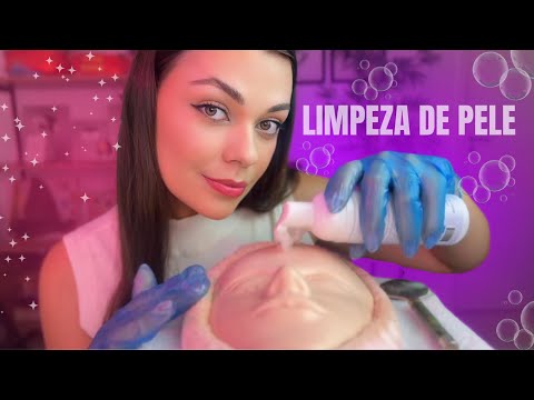 ASMR: limpeza de pele completa 🫧🌸 (sussurros e atenção pessoal)