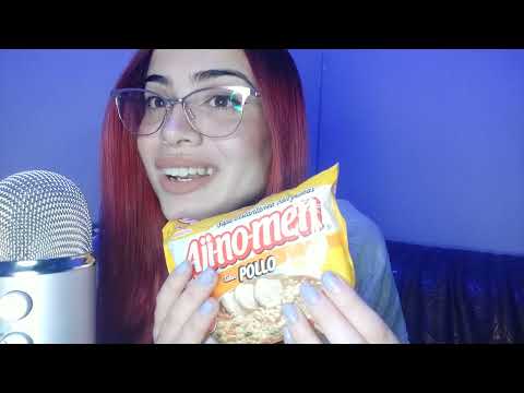 ASMR mukbang | ASMR en Español | Probando sopa Aji-no-men | Loree ASMR