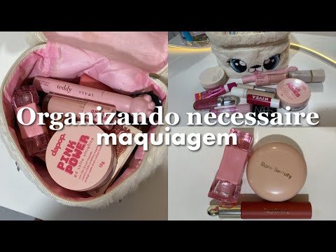 Arrumando necessaire de makes