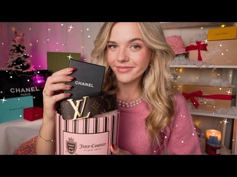ASMR Kind Rich Girl Spoils You For Christmas 👜✨💵 (chanel, gucci, louis vuitton, etc)