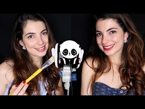 ASMR 3DIO:  GÊMEAS NOS SEUS OUVIDOS TE AJUDANDO A DORMIR!