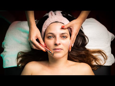 Asmr TRATAMIENTO FACIAL: LIMPIEZA y MASAJE de cara para DORMIR | ASMR Español | Asmr with Sasha