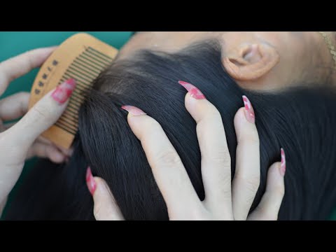 ASMR Focus Scalp Scratching, Hair Massage With Tools Relaxing For Deep Sleep ( No Talking )