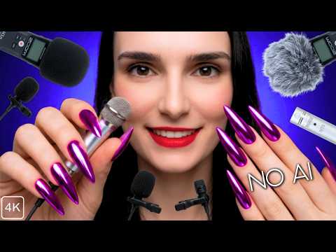 ASMR 10 MINI Mic Scratching 😲 NO TALKING 🤫 Sleep & Relax ASAP - 10 ULTRA Long Nails 4K