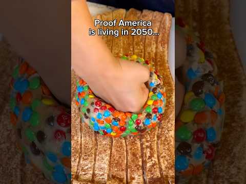 Proof America is living in 2050… #food #eating #mukbang #dessert #chocolate