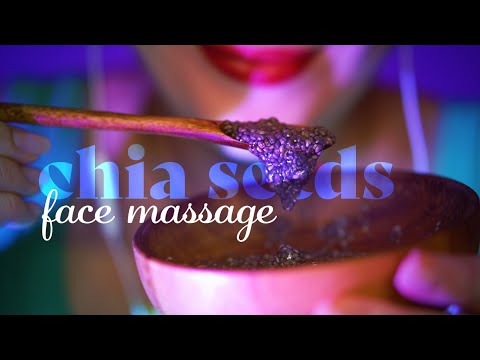 ASMR ~ Chia Seeds Gel Face Massage ~ Skincare, Layered Sounds, Personal Attention