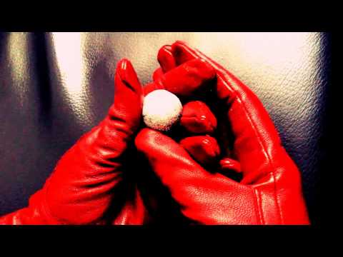 LEATHER GLOVES💘 Creaking Leather💋 RELAXATION in SHINY RED‼[[ASMR]]