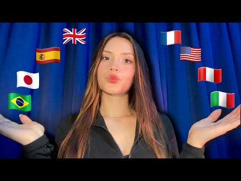 ASMR *Intentando* hablar DIFERENTES IDIOMAS 🌍 |SUBTITULADO| Different Languages & triggers world 💤