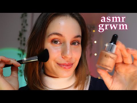 ASMR Maquíllate Conmigo (grwm ✨) Sonidos de maquillaje, susurros, lipgloss 💄