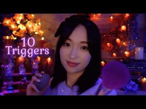 Séance ASMR 🍂🕯️ Ambiance nocturne & 10 triggers relaxants pour t'aider à décompresser 🌙