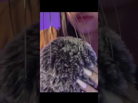 asmr fluffy mic scratches