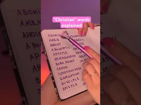Do you know what these words mean⁉️ #asmr #christianasmr #bibleasmr