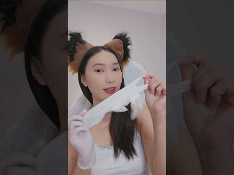 ASMR White Latex Gloves Girl 🤍