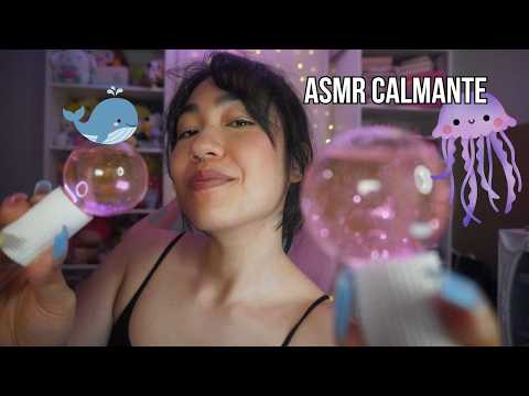 ASMR | Gatilhos De Mar (jellyfish, baleia, globo de água e trovão)