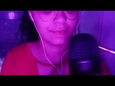 ASMR ARRANHANDO O MICROFONE COM AS UNHAS E PINCEL