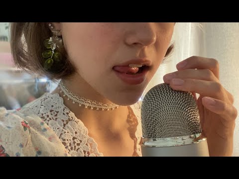 АСМР липкие звуки блеска для губ 💄mouth sounds