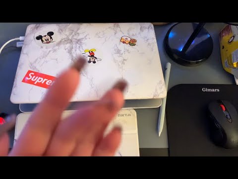 ASMR tapping around my desk