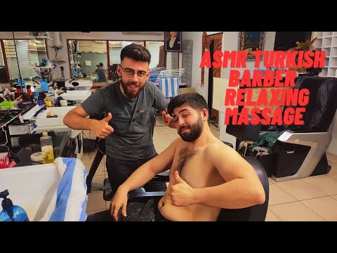 ASMR BARBER MASSAGE CHEST MASSAGE HEAD MASSAGE ARM MASSAGE