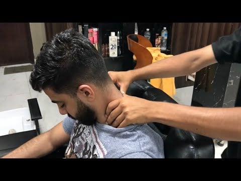 ASMR Relaxing Neck Cracks With Head Massage 💆🏻‍♂️ | Ear Cracking | 💈#asmr #headmassage