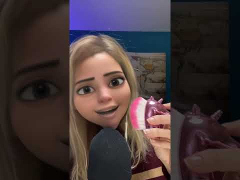 ASMR / Princesse Disney et brosse licorne #shortasmr #asmrfr #asmrfrançais