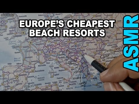 ASMR Journey: Europe’s Most Affordable Resorts Today | ASMR map tracing + facts