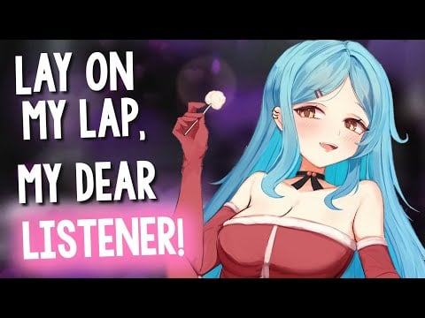 Lap Pillow & Pampering on Christmas... by Daliah? 💕 [ASMR | 4th Wall Break | Hair Play | Comfort] 