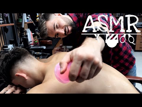 ASMR Back Massage for a Giant | Powerful Vibration & Deep Tool Work