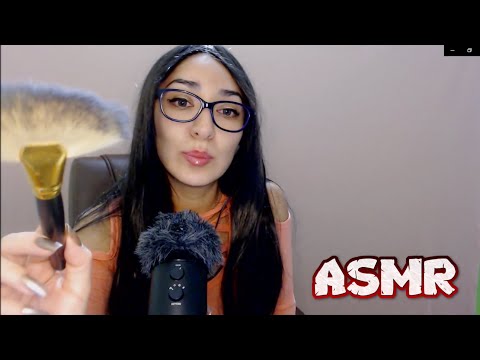 ASMR EN ESPAÑOL CARICIAS CON BROCHAS Y CEPILLOS / SOFT SPOKEN