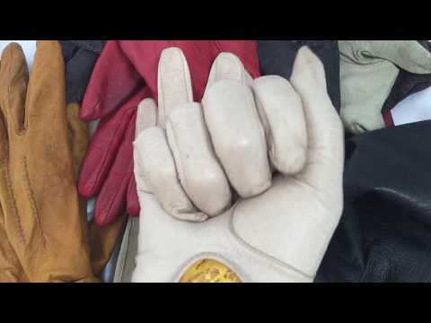 LEATHER  GLOVES 💜🖤  COLLECTION 🤩 [[ASMR]]