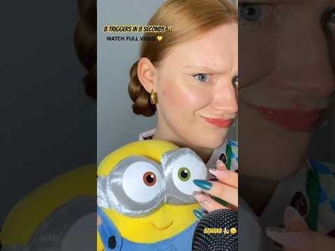 Minion ASMR 🍌💛 #asmr #asmrtapping #longnails #asmrsounds