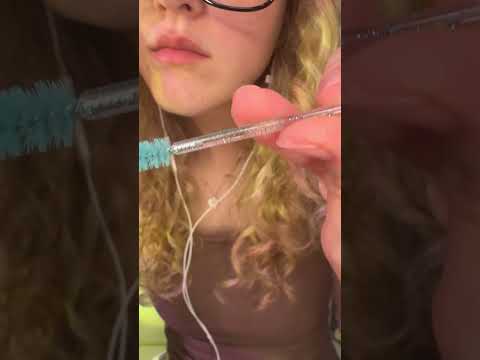Brushing your eyelashes personal attention  ASMR #asmr