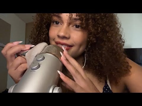 ASMR up close whisper rambles w/ bare mic scratching, gripping & brushing (work drama, arch manning)