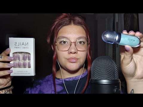 VIDEO DEDICA PER MARTINA (Ampolle, Mic Scratching, Lipgloss Application and New Nails) 😴💜 | ASMR ITA