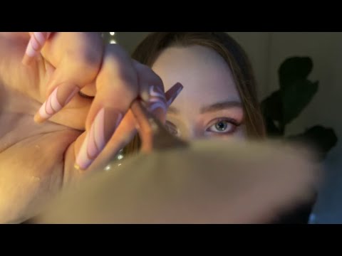 asmr the BEST type of face brushing (slower triggers, personal attention, spoolie, mouth sounds)
