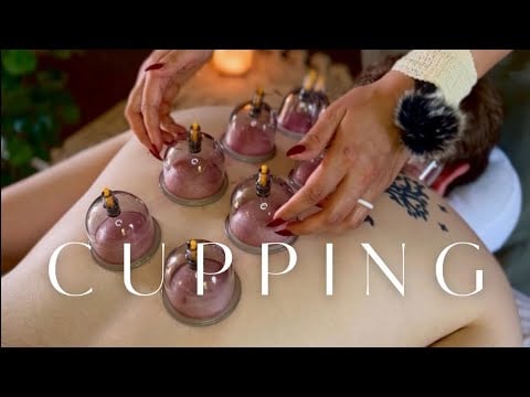 Calming ASMR Massage to Fall Asleep To | Cupping, Tattoo Tracing, Back Scratching [No Talking]