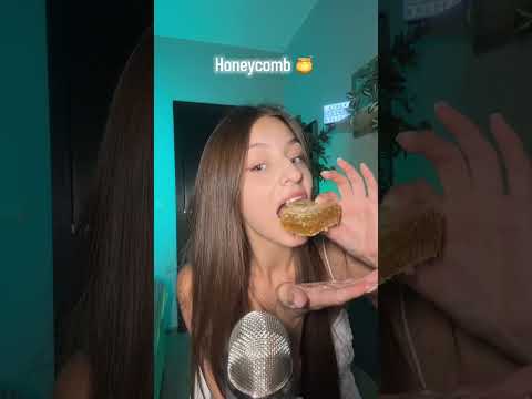 Honeycomb🐝🍯#asmr #relax #visualtingle #tingles #mouthwhisper #skincare #triggersforsleep #relaxing