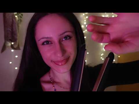 ASMR straightening your hair… i have a crush on you #wlw 