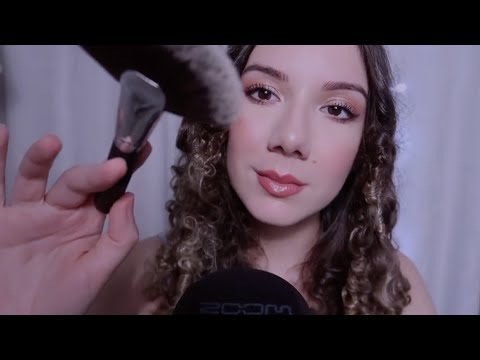 ASMR: Os MELHORES Gatilhos DELICADOS Pra DORMIR. Pincel, Toques, Sussurros | Best Triggers To Sleep