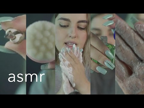 ASMR español - TE HAGO DE TODO (Peluquería, Cejas, Barbería, Limpieza facial, Manicure) +1HR