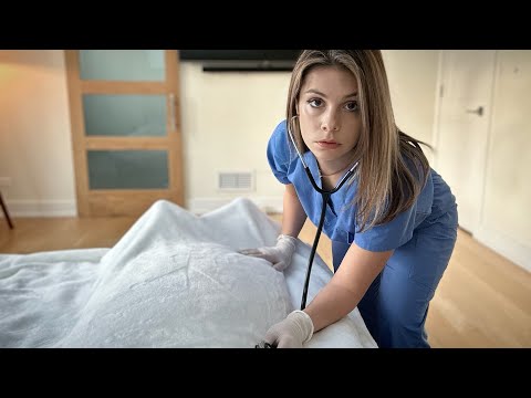 ASMR Nursing Exam: Detailed Cardiac Workup (Cranial Nerves, EKG, Ultra Medical Care) Soft Spoken