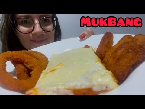 ASMR MUKBANG COMENDO LASANHA #mukbang