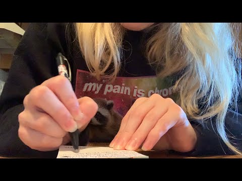 Pen on Paper / Writing Roleplay ASMR | Lofi Monday’s