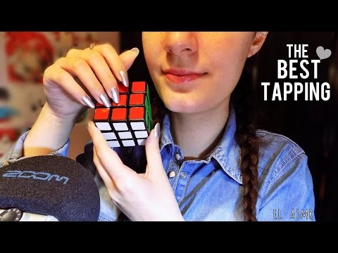 ASMR♥ THE BEST TAPPING! (Long natural Nails) [No talking]