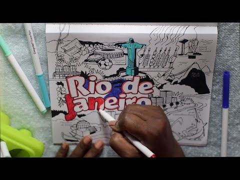 Rio De Janeiro City Coloring ASMR Chewing Gum