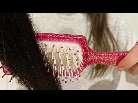 ASMR pampering you! Hair brushing, hair straightening, REAL HAIR, scalp massage, skin care