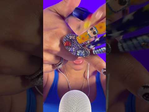 Jewelry tapping and scratching🤩 #asmr #shorts
